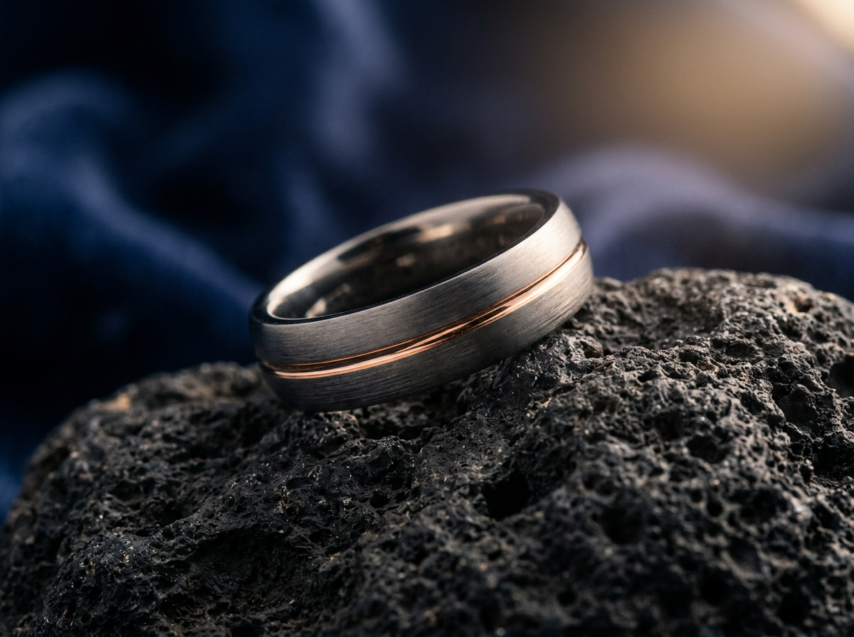 Luxury titanium ring